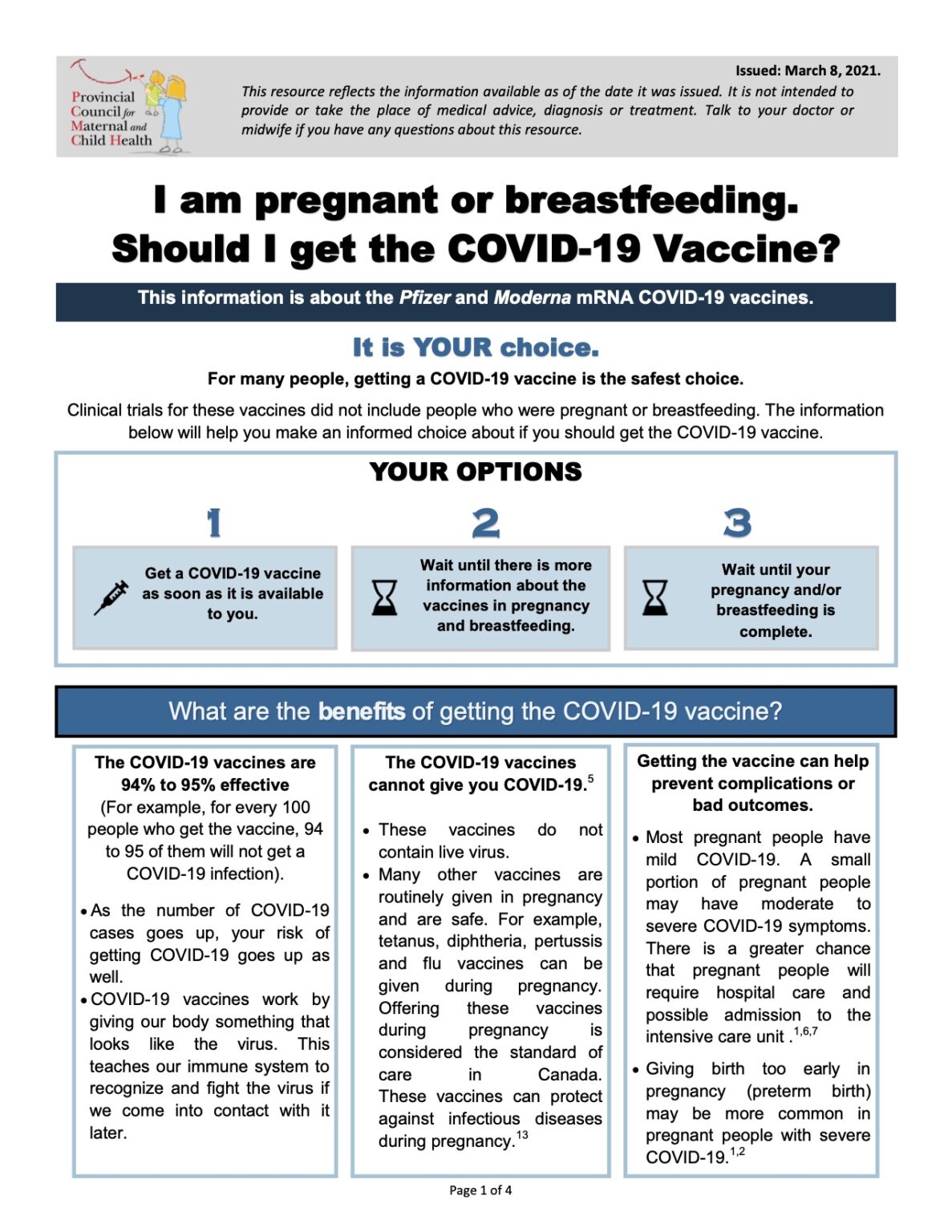 Information about COVID19/Coronavirus Family Midwifery Care of Guelph